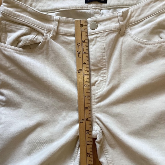 NWOT Massimo Dutti Cotton Blend Corduroy Pants Cream, fit like 8-10 - Picture 9 of 12